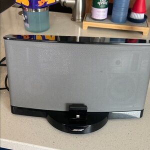 Bose Silver and Black Portable Speaker